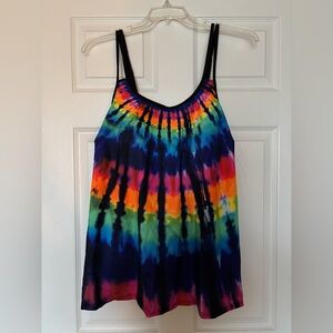 Vibrant Tie-Dye Women's Swim Top